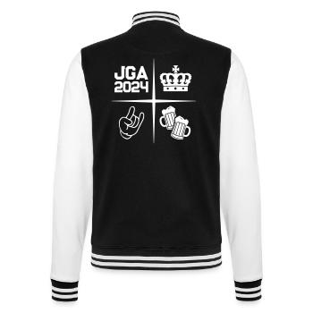 Bachelor Party Bachelor Party 2024 Party - College Sweat Jacket - black/white - Back - Marisol (170cm)