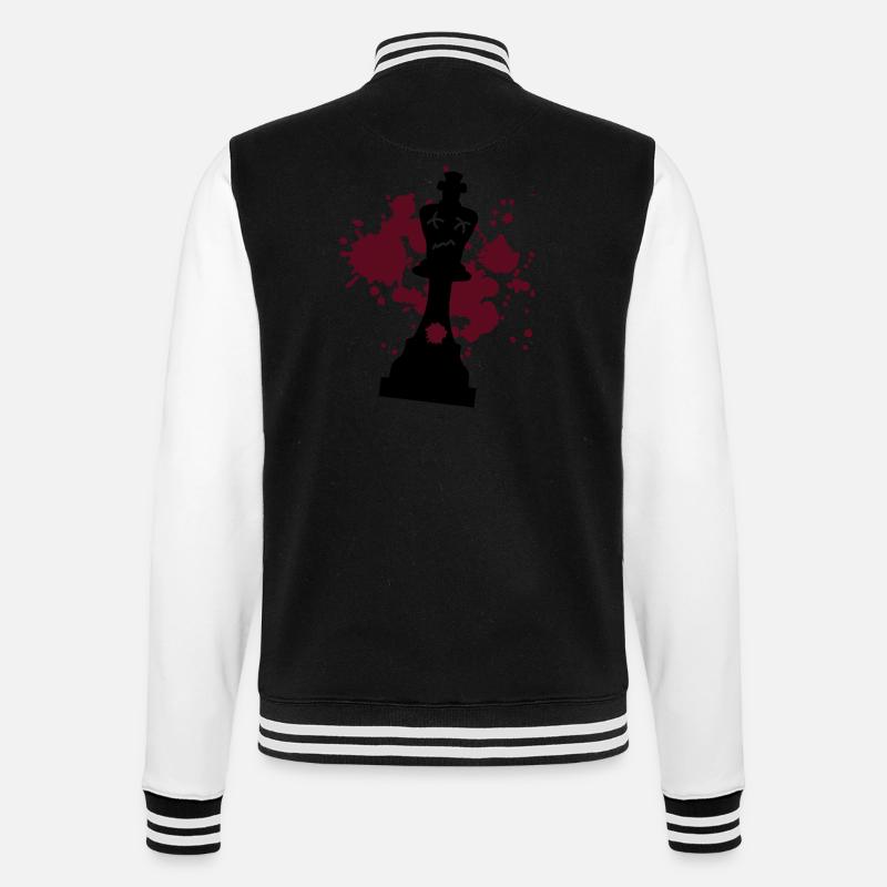échecs - Veste Teddy - noir/blanc
