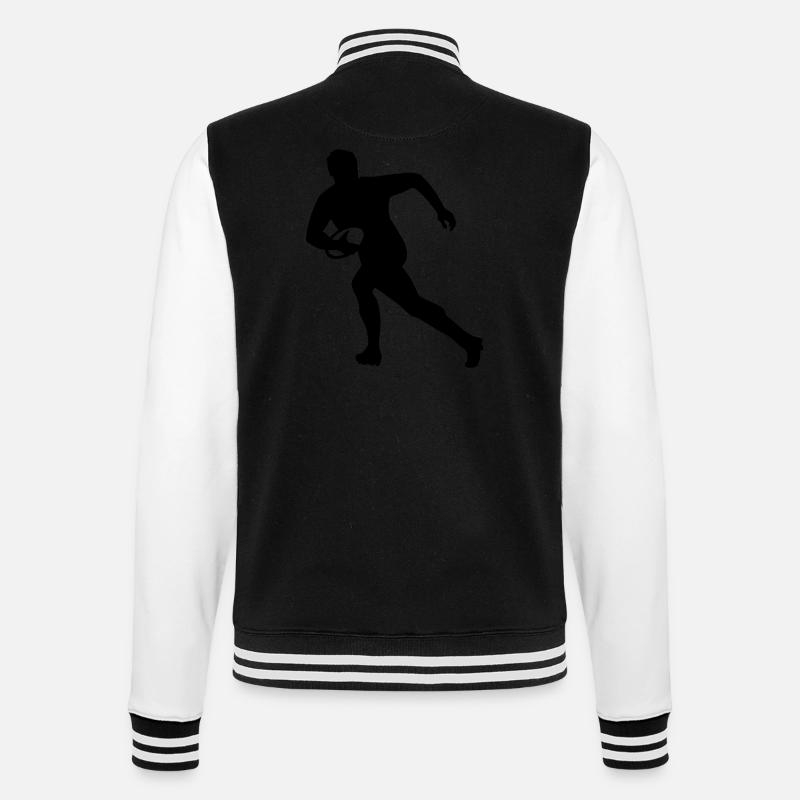 Rugby - Veste Teddy - noir/blanc