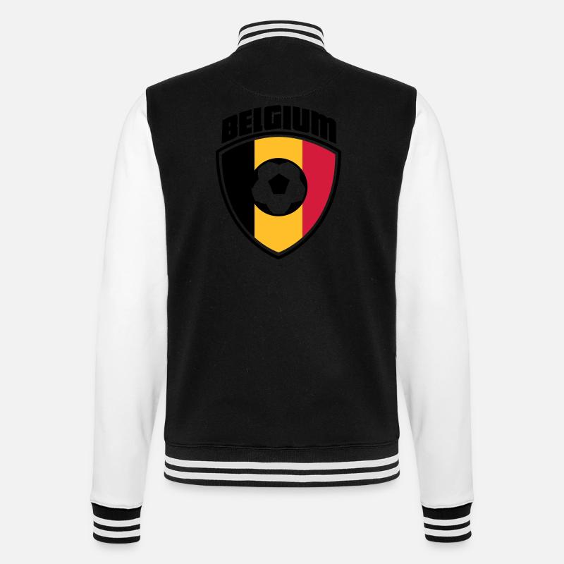 Belgien - College-Sweatjacke - Schwarz/Weiß