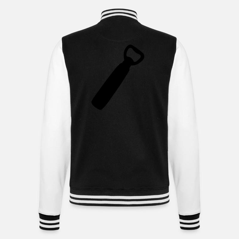 flaschenoefffner - College-Sweatjacke - Schwarz/Weiß