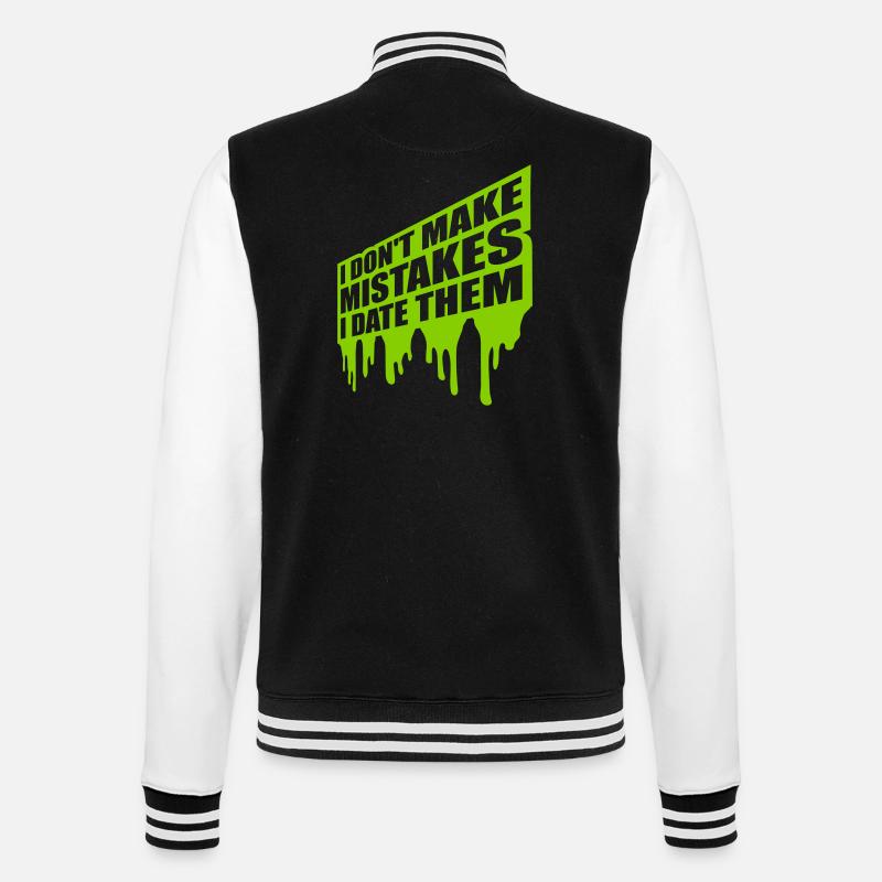 Date Erreurs Citation Logo - Veste Teddy - noir/blanc