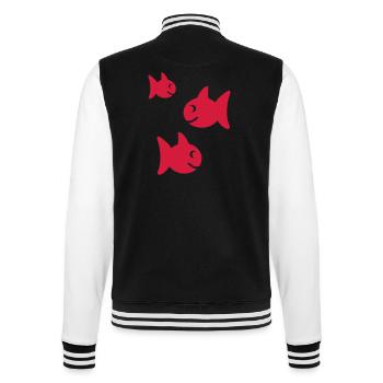poisson - Veste Teddy - noir/blanc - Dos - Marisol (170cm)