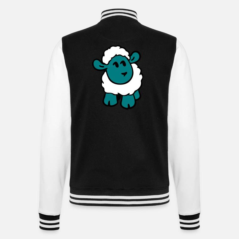 Moutons Shirts - Veste Teddy - noir/blanc