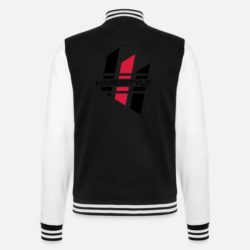 hardstyle_04 - College-Sweatjacke - Schwarz/Weiß
