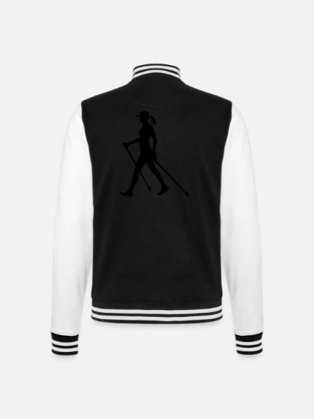 Nordic Walking Woman - colour switch - College-Sweatjacke - Schwarz/Weiß