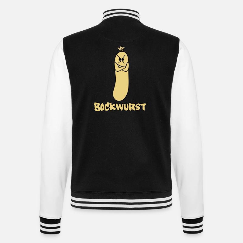 bockwurst - College-Sweatjacke - Schwarz/Weiß