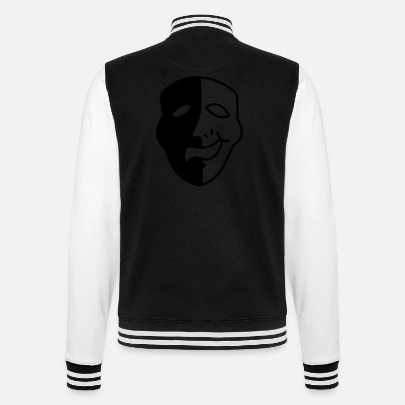Phantom-Maske - College-Sweatjacke - Schwarz/Weiß