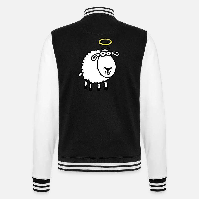 unschuldslamm_042012_e_3c - College Sweat Jacket - black/white