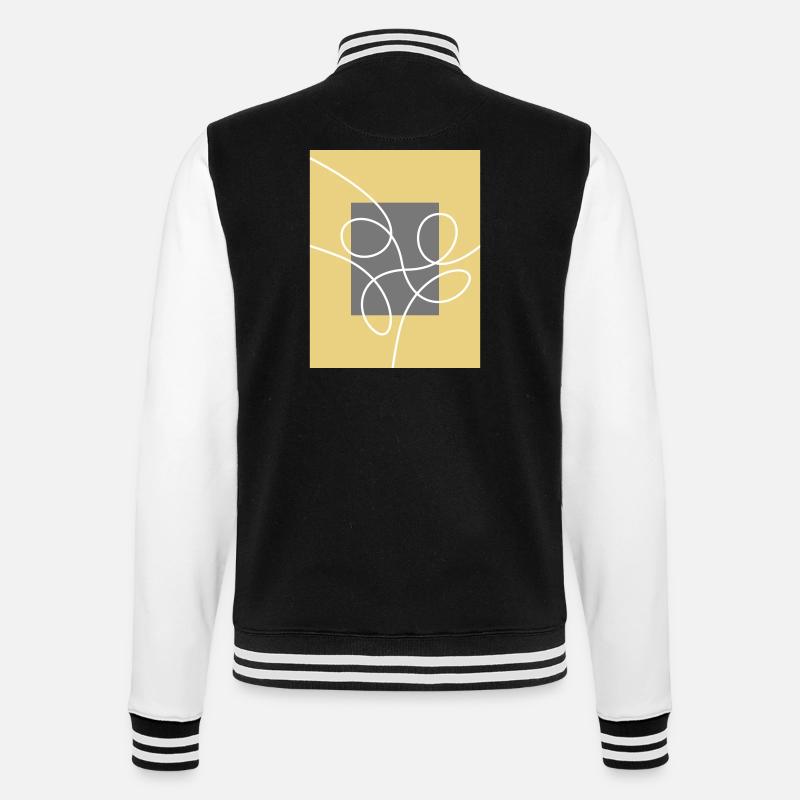 Conception abstraite - Veste Teddy - noir/blanc