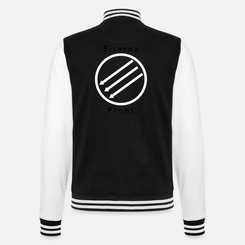 Eiserne Front - Drei Pfeile - College Sweat Jacket - black/white