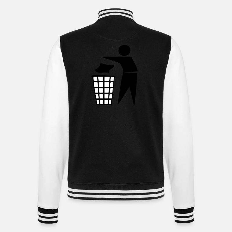 keep tidy - College-Sweatjacke - Schwarz/Weiß