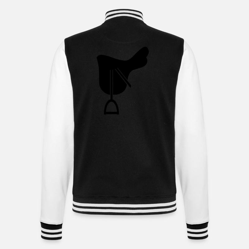 Sattel - Veste Teddy - noir/blanc