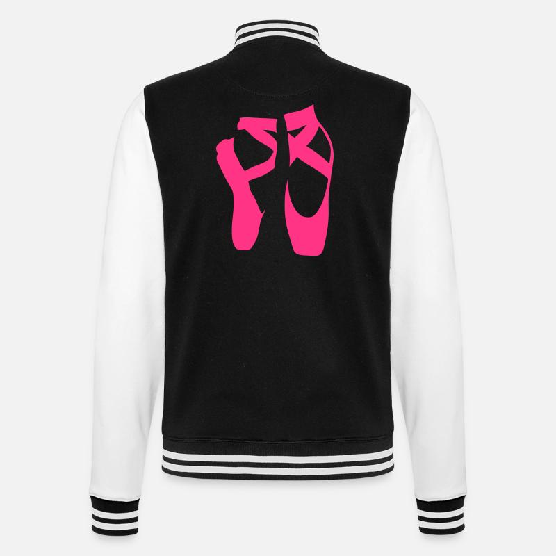 danse pointe ballet 2 ballerine classiqu - Veste Teddy - noir/blanc
