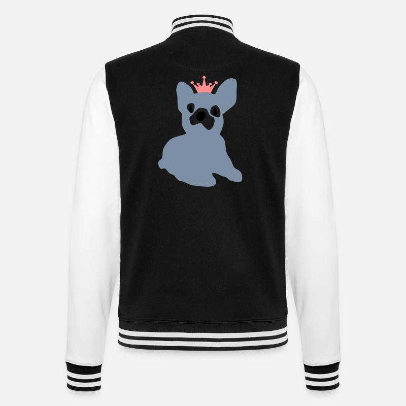 dog - College Sweat Jacket - black/white