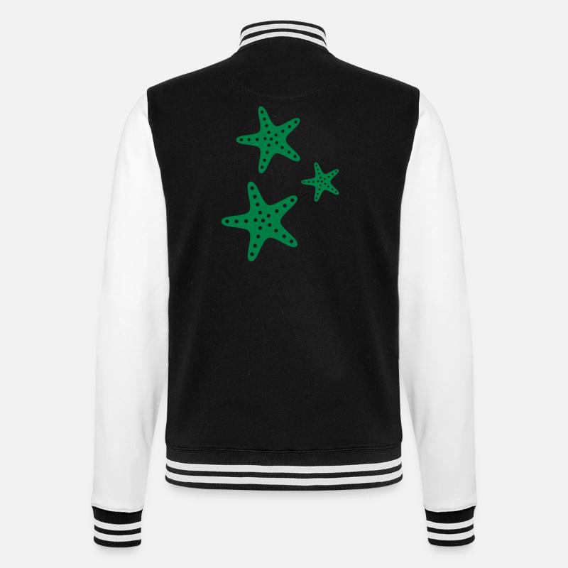 Étoile de mer - Veste Teddy - noir/blanc