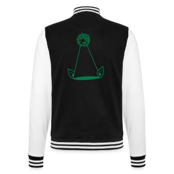 Elf hat with ears and pom pom - College Sweat Jacket - black/white - Back - Marisol (170cm)