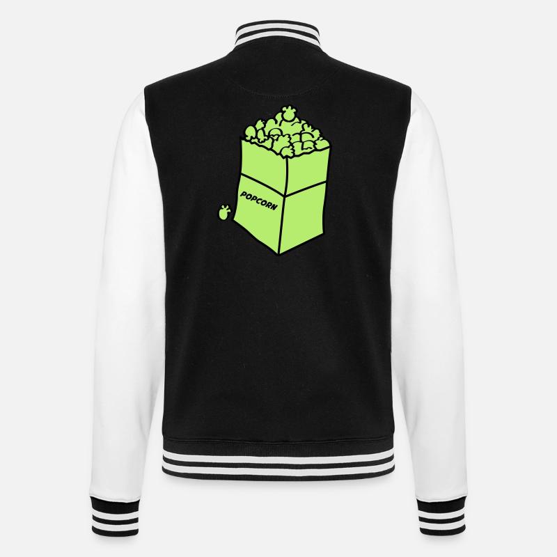 Maïs soufflé 2 - Veste Teddy - noir/blanc