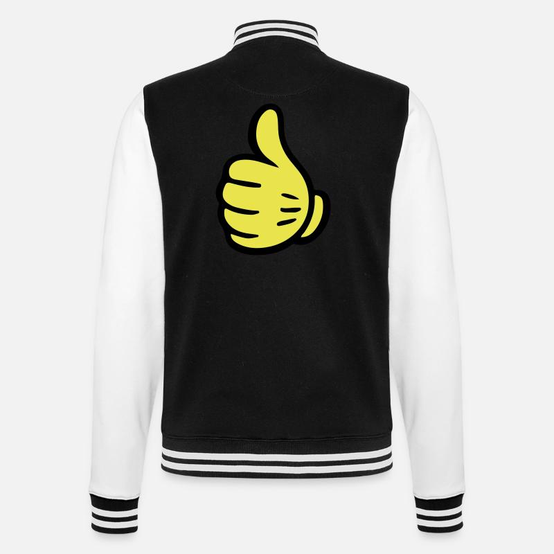 Main comme une bande dessinée - Veste Teddy - noir/blanc