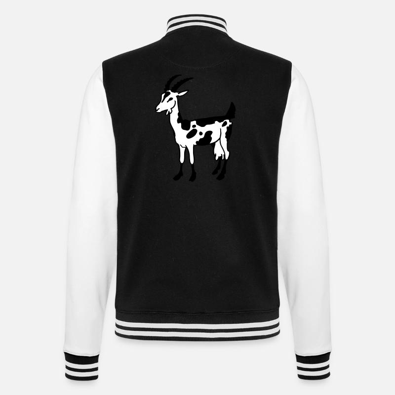 Chèvre - Veste Teddy - noir/blanc