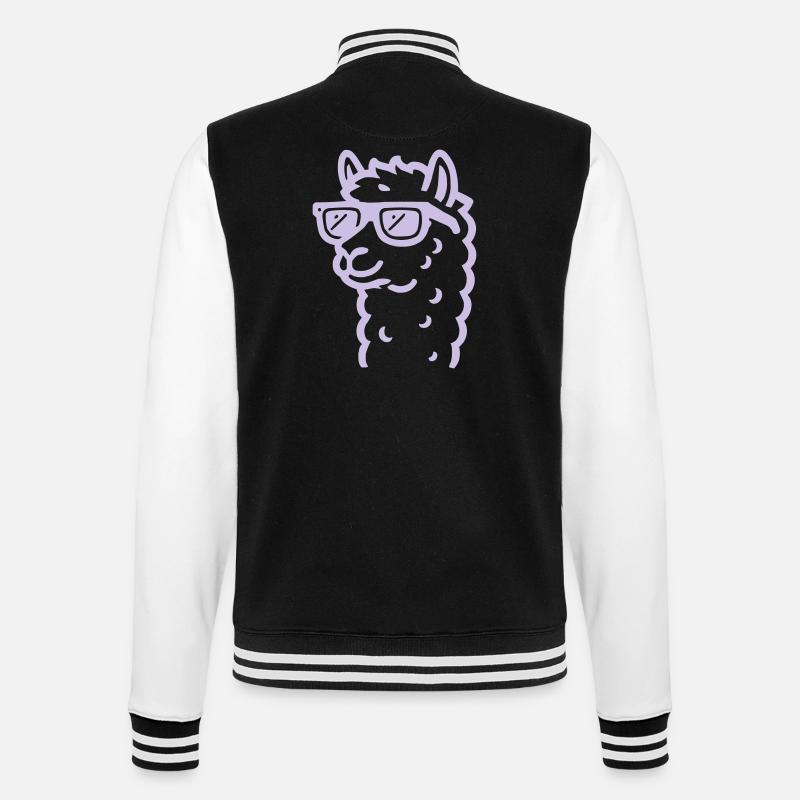 Lunettes de soleil Lama - Veste Teddy - noir/blanc