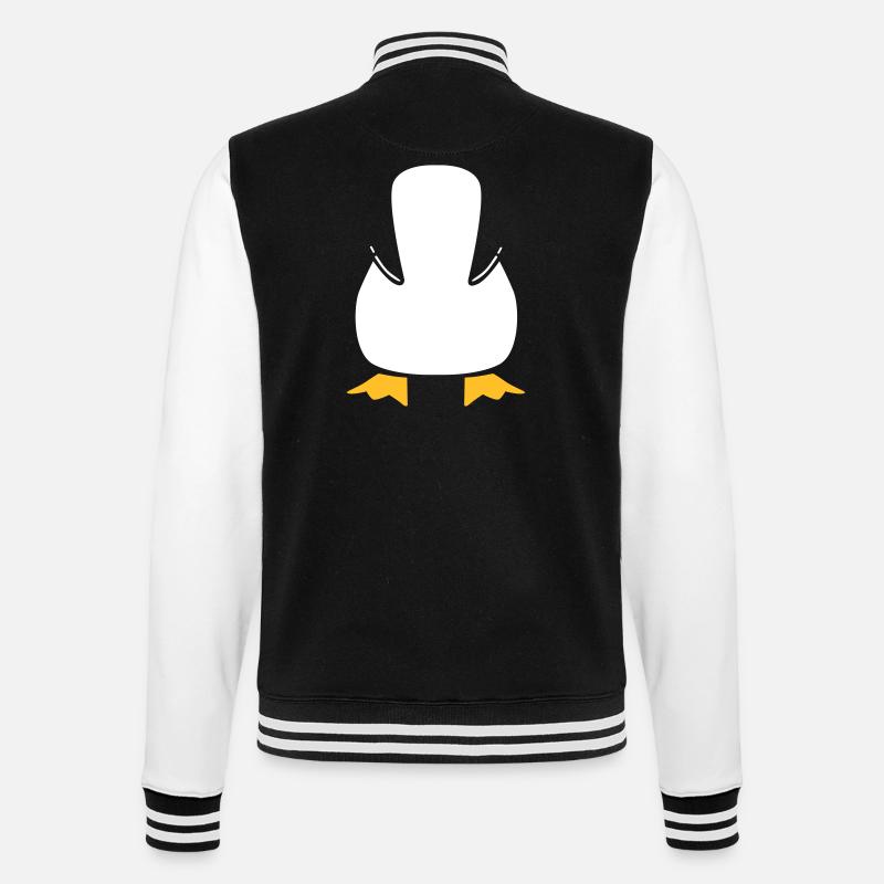 pinguin - College-Sweatjacke - Schwarz/Weiß