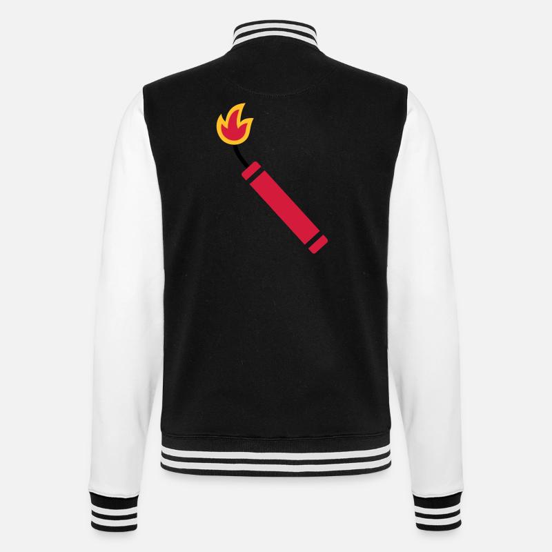 Dynamite - College Sweat Jacket - black/white
