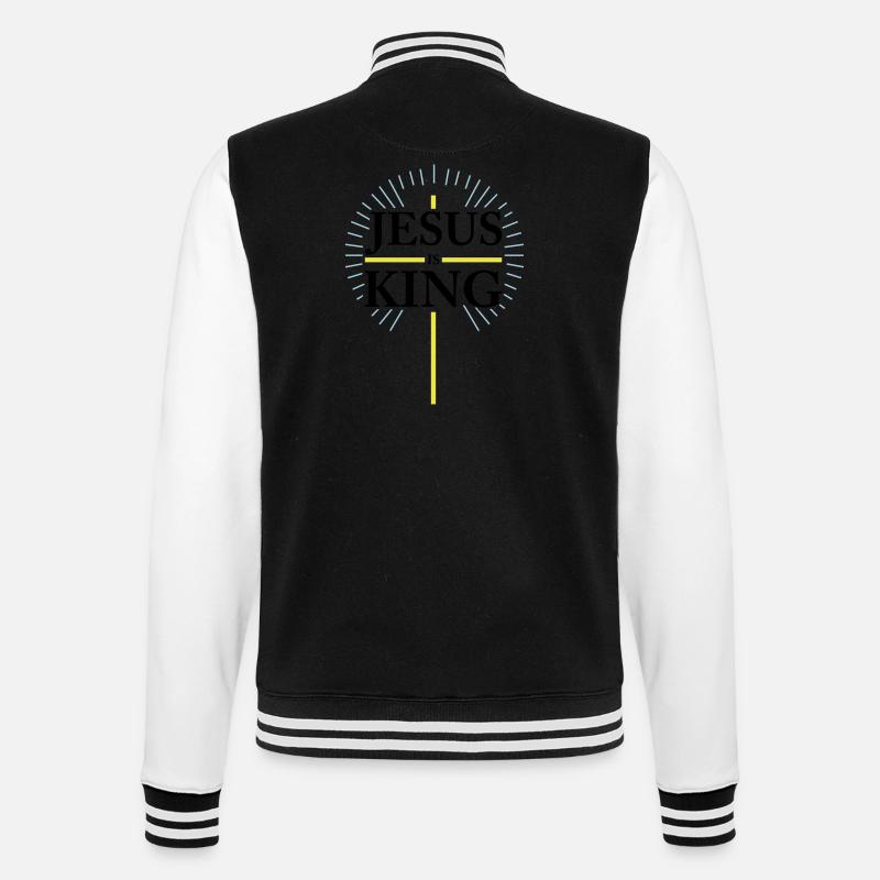 Jésus est Roi - Veste Teddy - noir/blanc