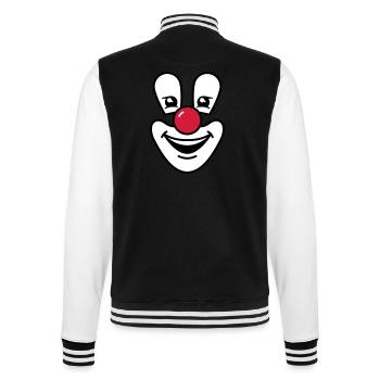 Clown - College-Sweatjacke - Schwarz/Weiß - Hinten - Marisol (170cm)