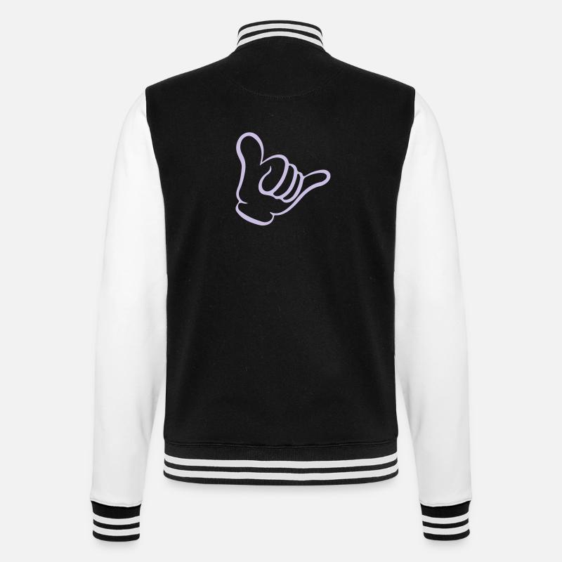 Shaka - College-Sweatjacke - Schwarz/Weiß
