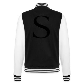 s - College-Sweatjacke - Schwarz/Weiß - Hinten - Marisol (170cm)