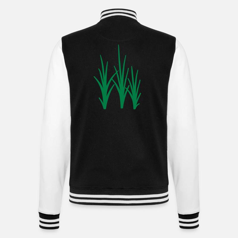 Herbe - Veste Teddy - noir/blanc