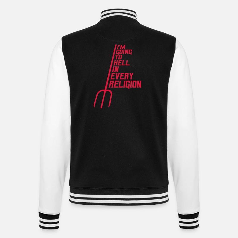 im going to hell - College-Sweatjacke - Schwarz/Weiß