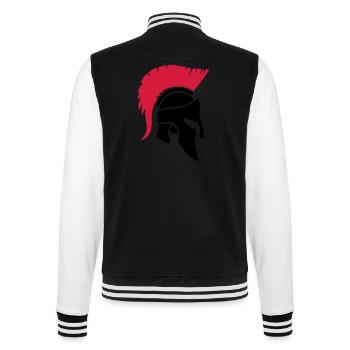 Sparta Warrior - College Sweat Jacket - black/white - Back - Marisol (170cm)