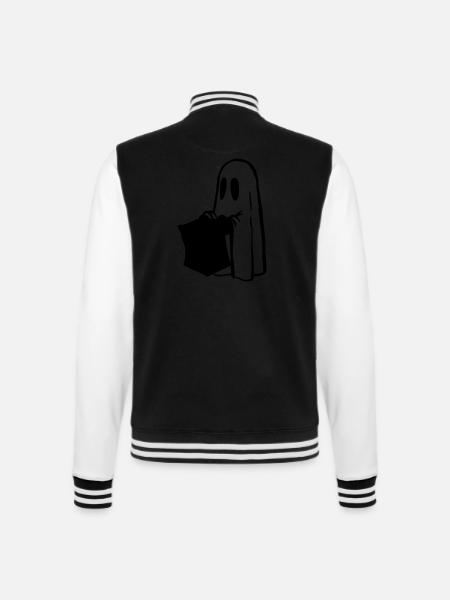 Halloween - College-Sweatjacke - Schwarz/Weiß