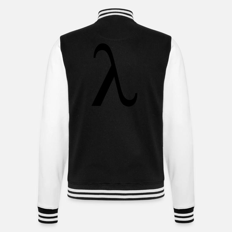 Lambda - College Sweat Jacket - black/white