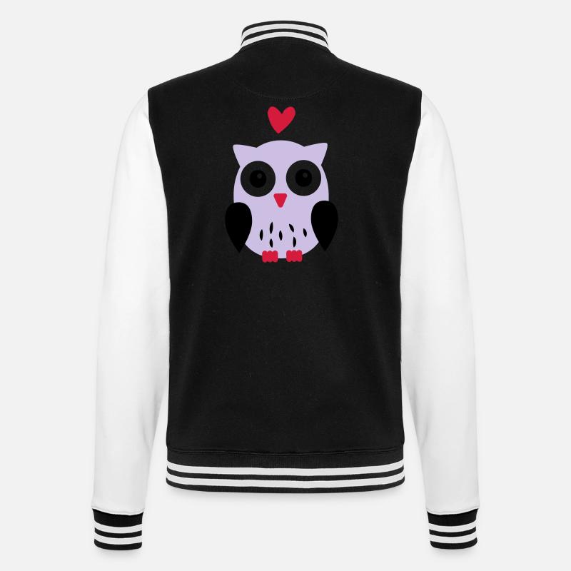 Eule - Veste Teddy - noir/blanc