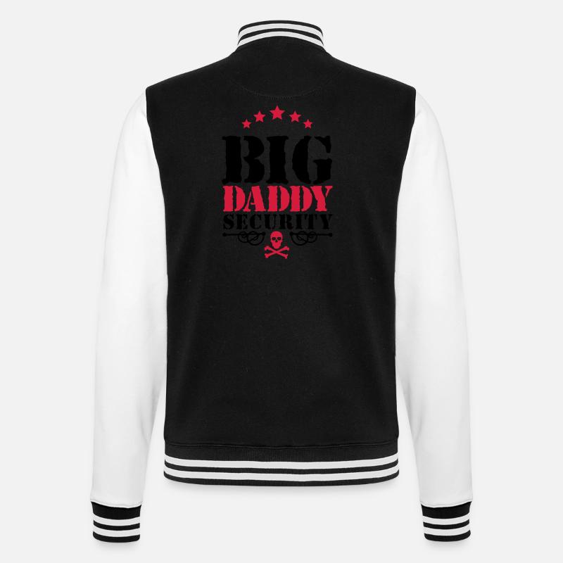 Big Daddy Security - College Sweat Jacket - black/white