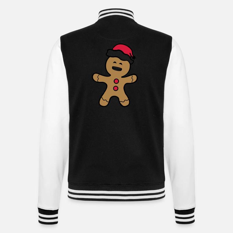 lebkuchenmann_02 - College Sweat Jacket - black/white