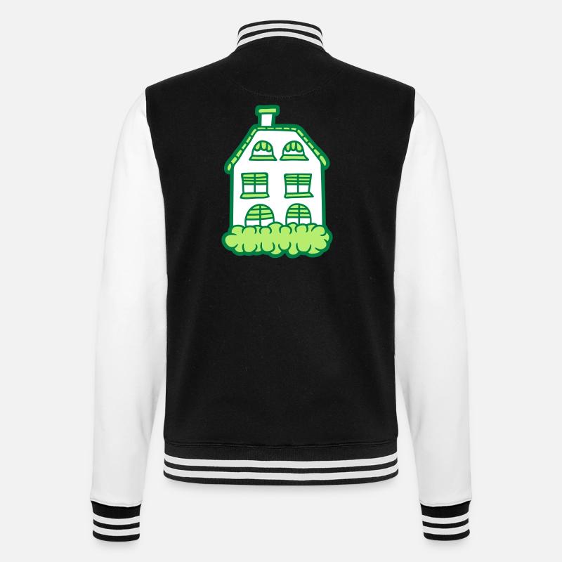 Maison maison peinte - Veste Teddy - noir/blanc