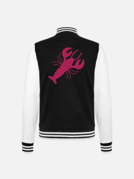 Kreft - hummer - hummer - College-sweatjakke - svart/hvit