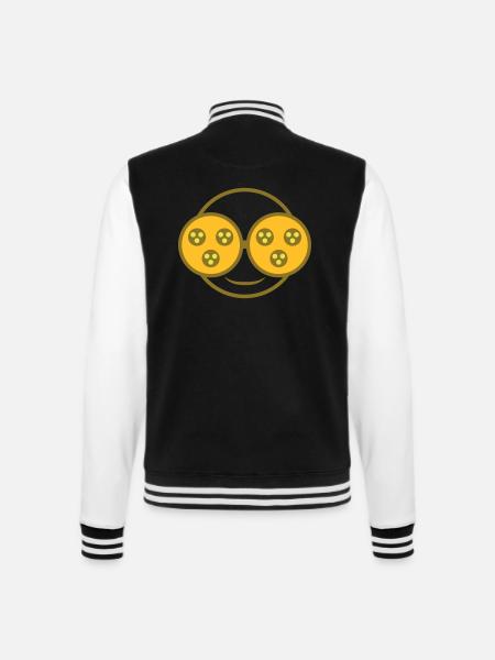 Blind vor Coolness | Blinde Blind Man - College-Sweatjacke - Schwarz/Weiß