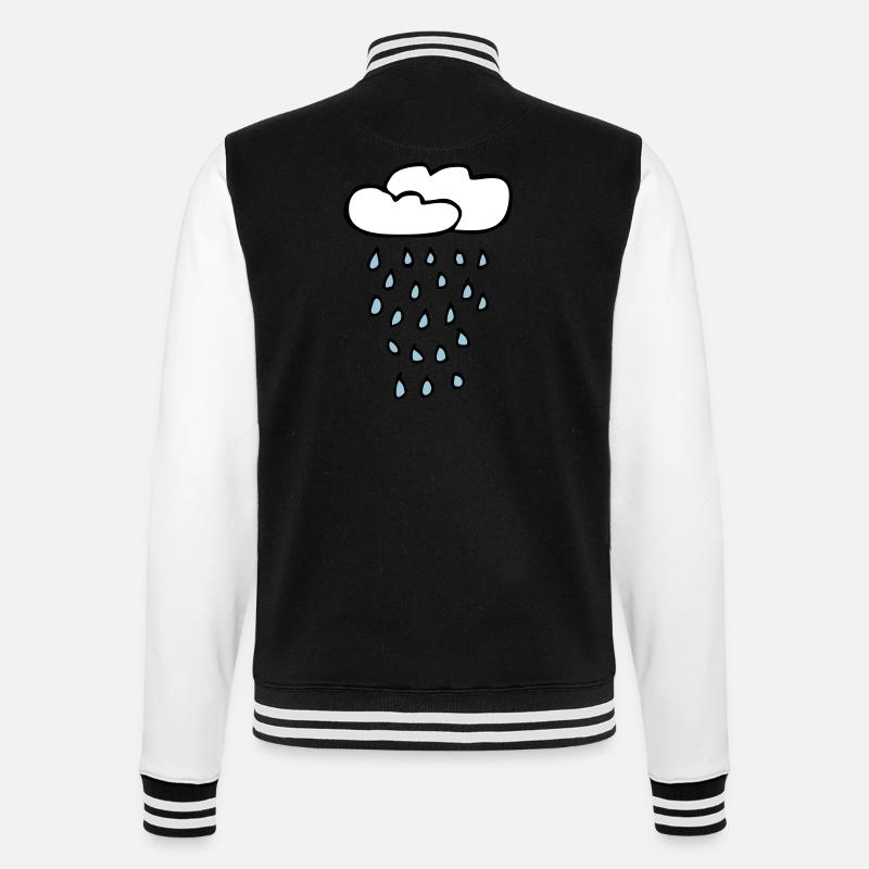 nuage de pluie - Veste Teddy - noir/blanc