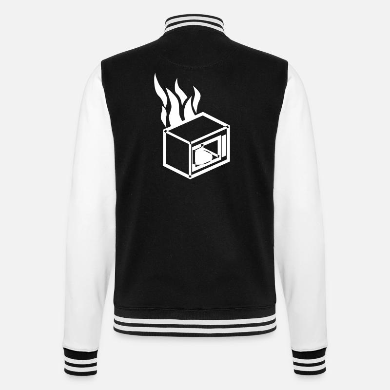 Micro-ondes brûlant - Veste Teddy - noir/blanc