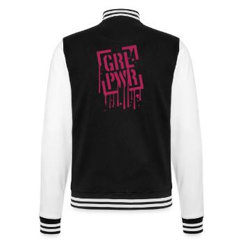 déposer graffiti humide timbre carré fille puissance tex - Veste Teddy - noir/blanc - Dos - Marisol (170cm)