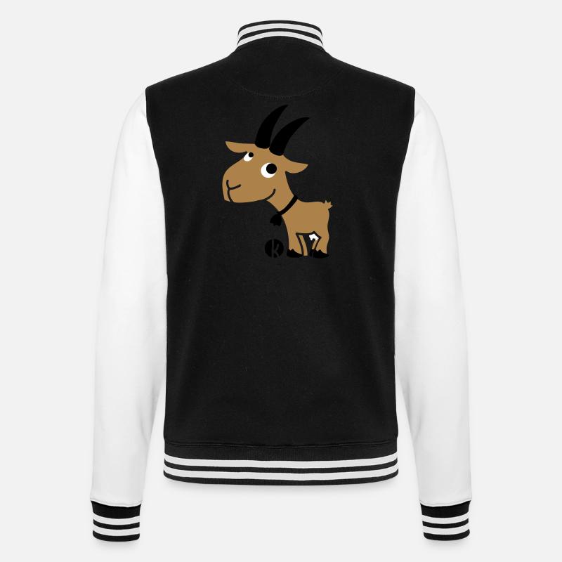 Goat - College Sweat Jacket - black/white