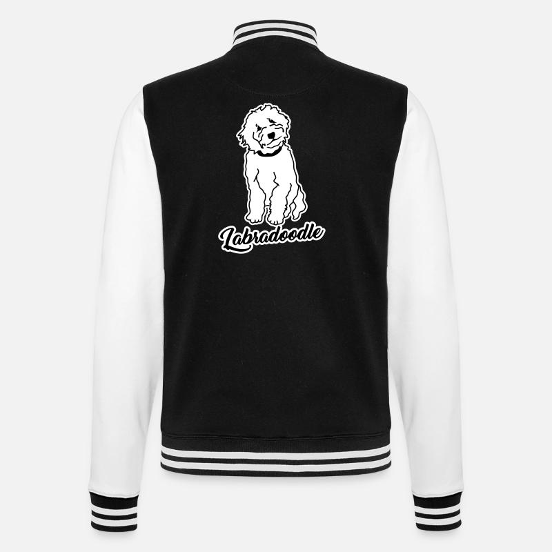 Labradoodle - College Sweat Jacket - black/white