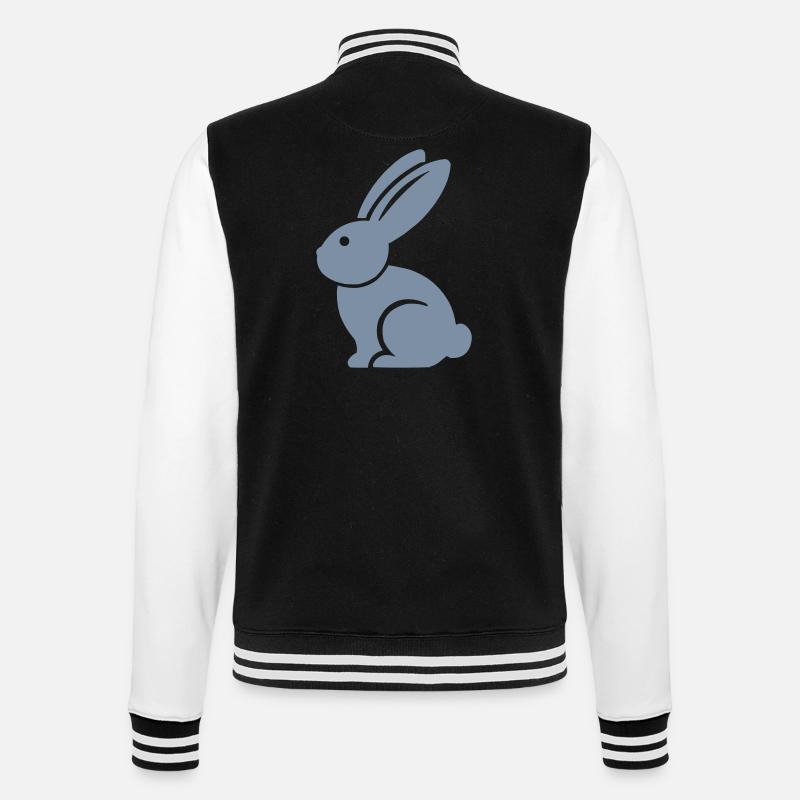 Rabbit Rabbit - College Sweat Jacket - black/white
