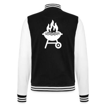 Icône du gril - Veste Teddy - noir/blanc - Dos - Marisol (170cm)