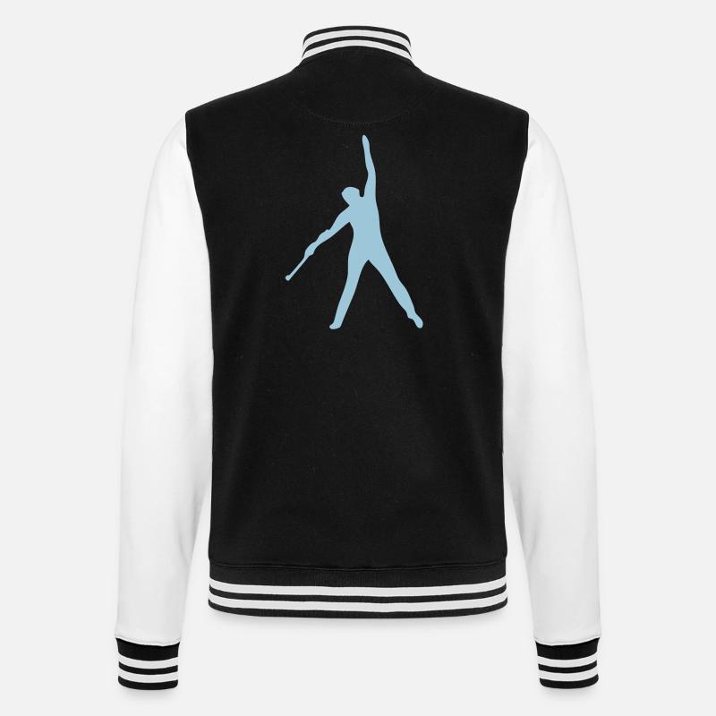 danseuse twirling baton7 - Veste Teddy - noir/blanc